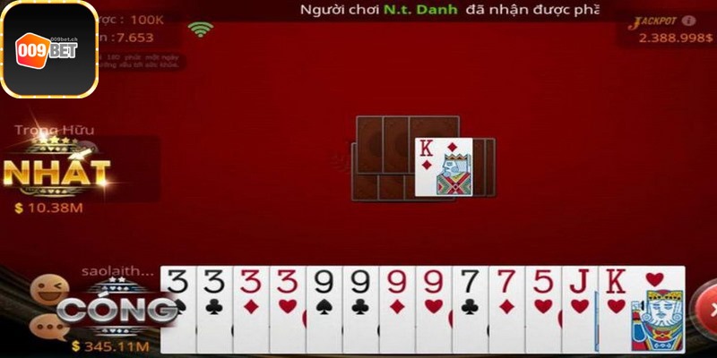 Tiến lên miền Nam online tại 009BET